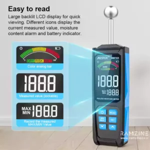 صفحه نمایش دیجیتال رطوبت سنج مستک